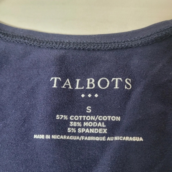 Talbots Dark Blue Tank Top sz S - Picture 4 of 8